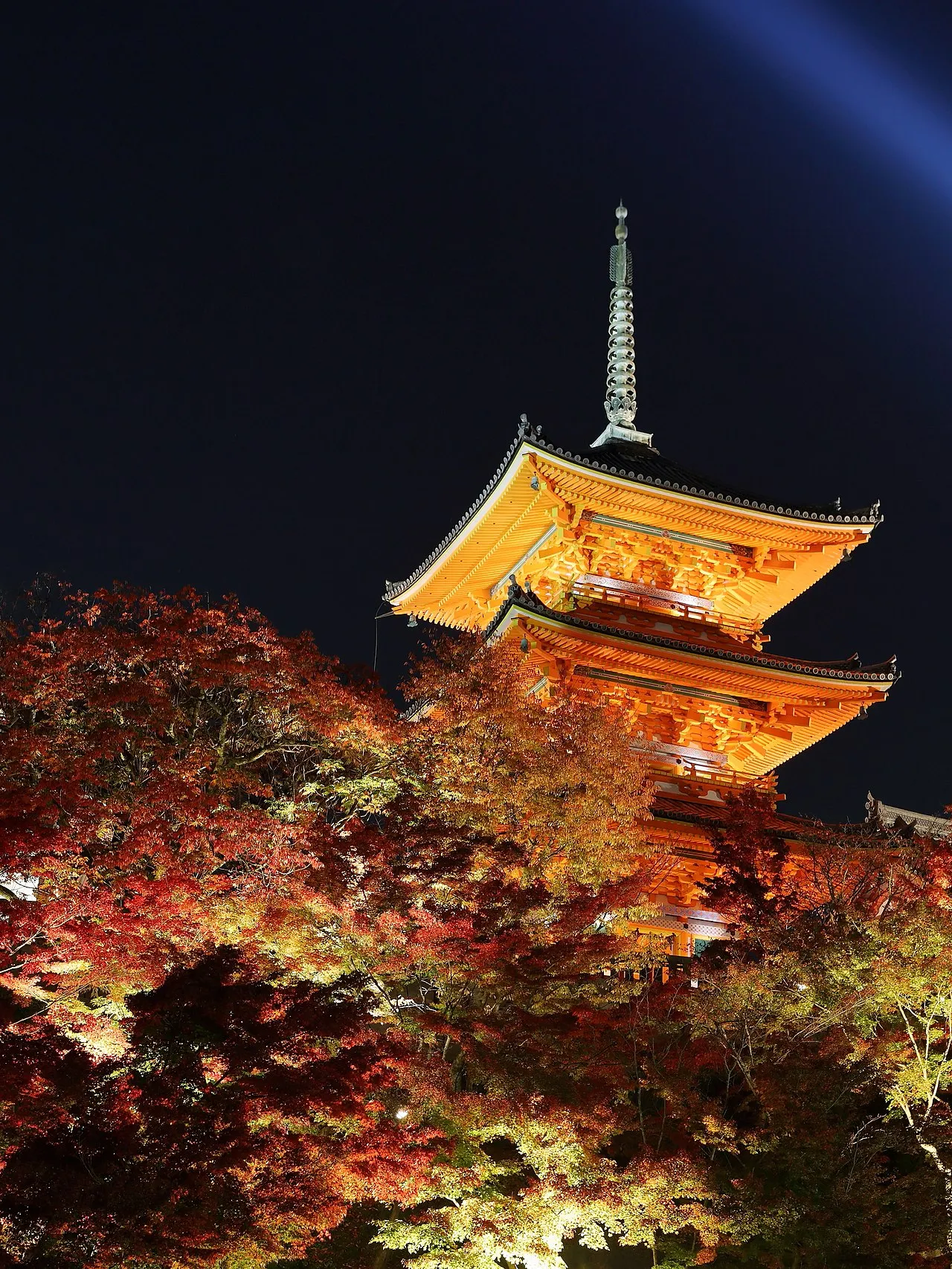 Kiyomizu-dera at Night, Kyoto