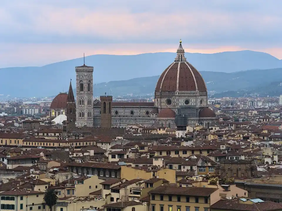 Coucher de soleil au Piazzale Michelangelo, Florence